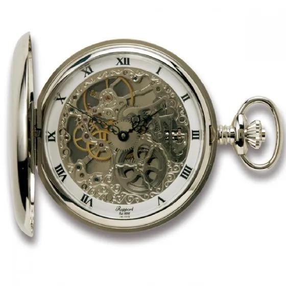 RAP Pocket Watch Double Hunter Silver Plated