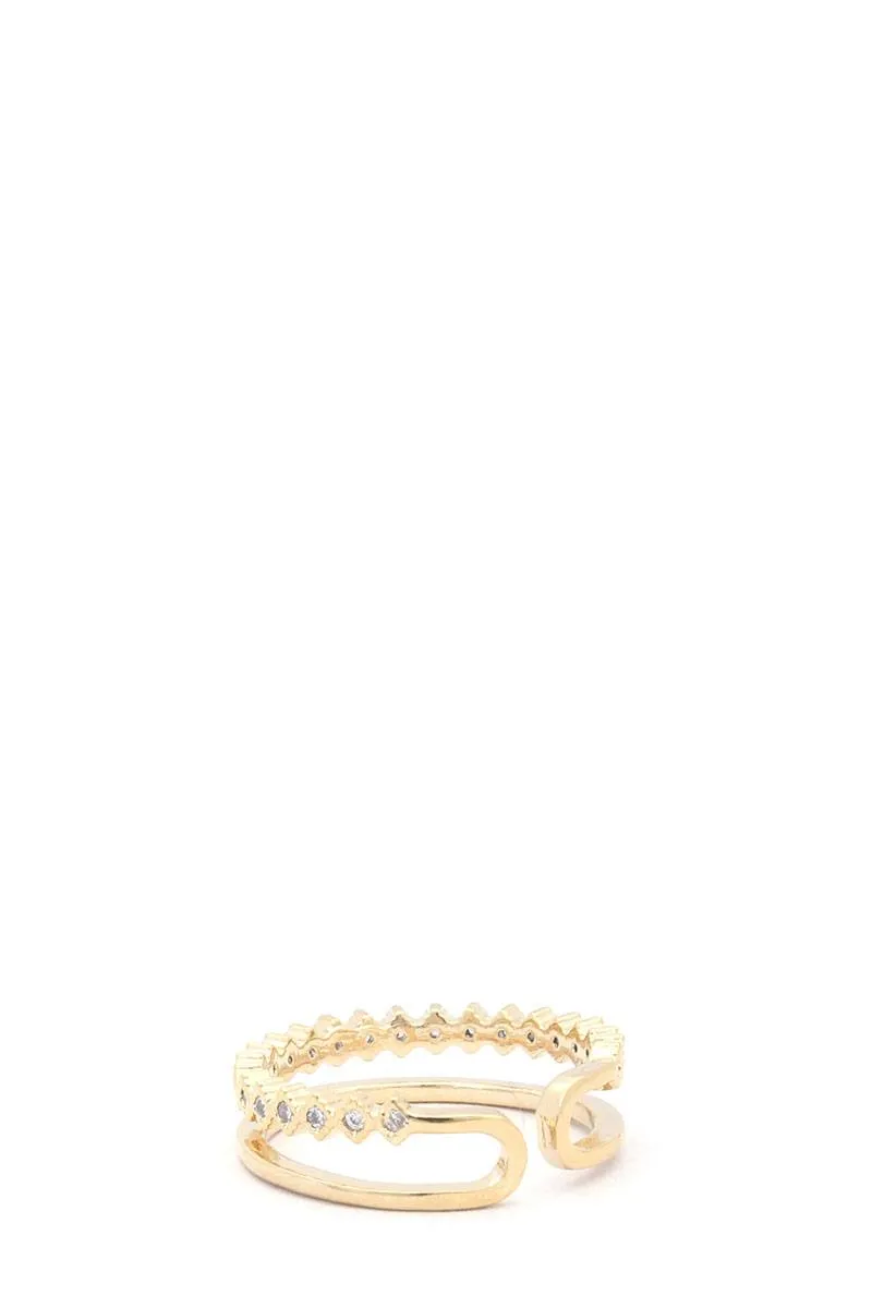 Rhinestone Metal Ring