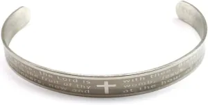 RosaryMart Catholic Inspirational Cuff Bracelet for Men and Women