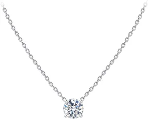 S.Leaf Diamond Necklace Pendant Cubic Zirconia Tennis Necklace Solitaire Choker Necklace for Women Sterling Silver Gold Plated Necklaces Birthday Gifts for Women