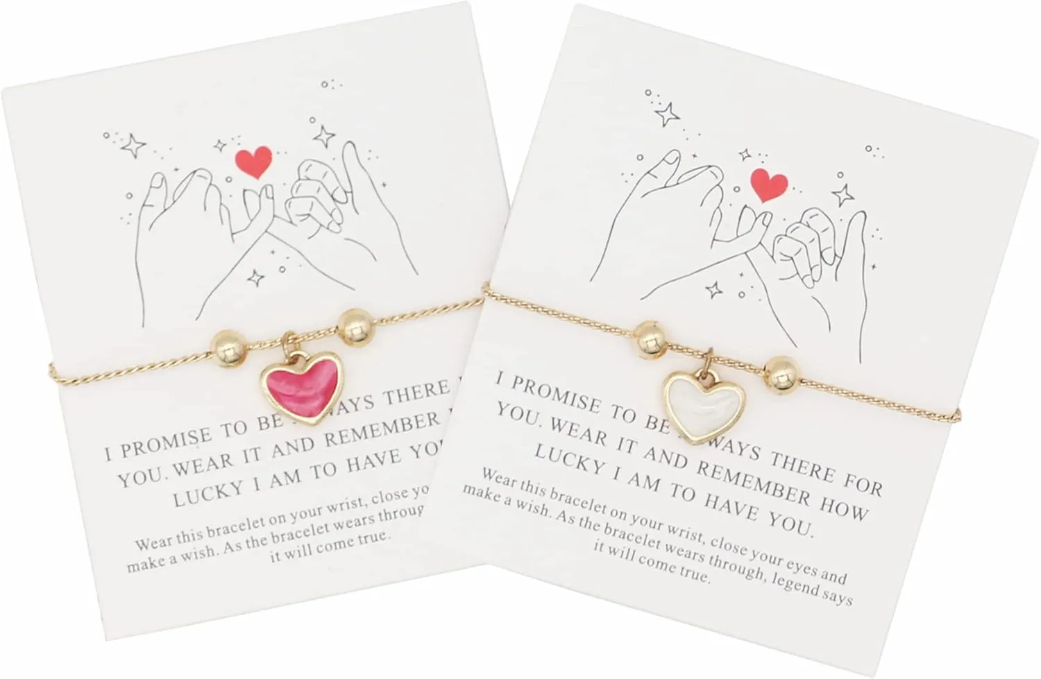 Smilebelle Graduation Gifts for Friends Girs Sisters Best Friendship Bracelets for 2/3 Sisters Bridesmaid Bracelets, Best Friend 14K Gold Adjustable Besties Matching Bracelet, Friendship Jewelry as Gifts for Friends