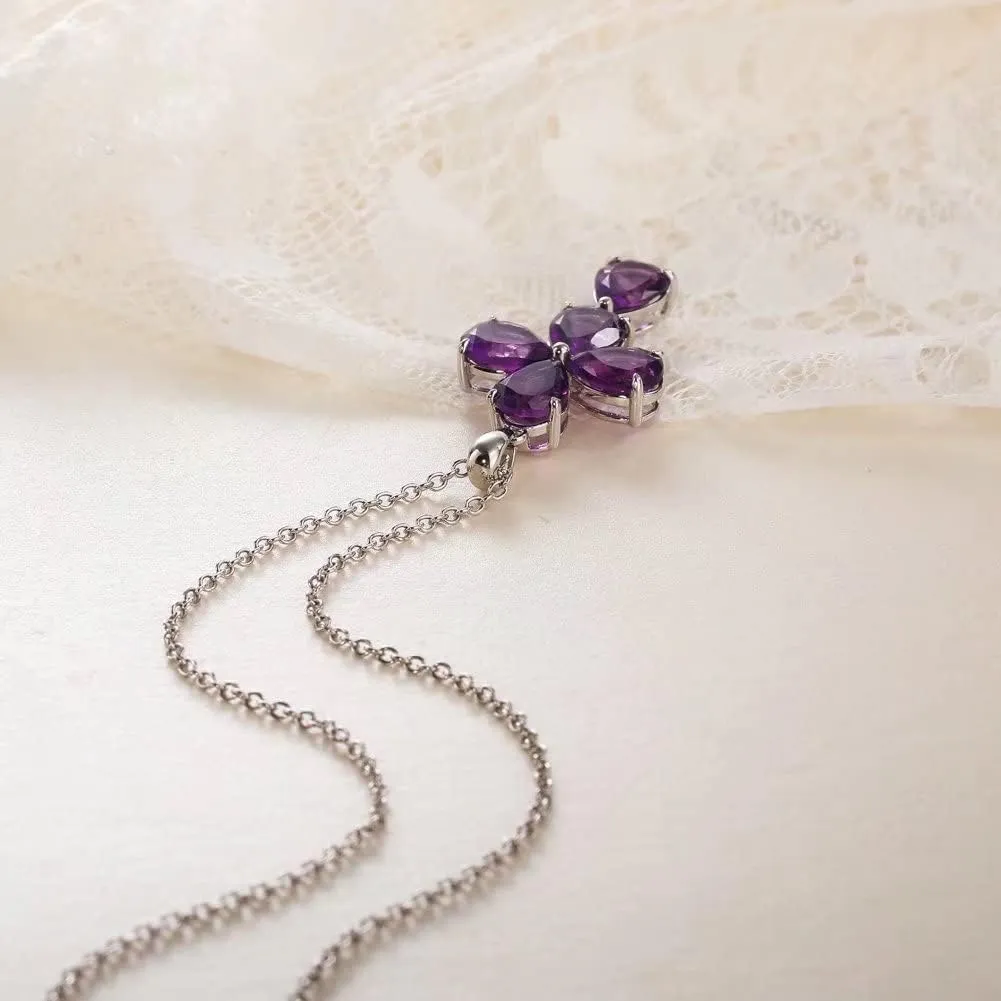 supermodel Peridot/Amethyst/Turquoise Cross Pendant Necklace Rhodium Plated Sterling Silver Chain with Cross Religious Christian Christmas Jewelry Luxury Diamond Cross Necklaces for Women