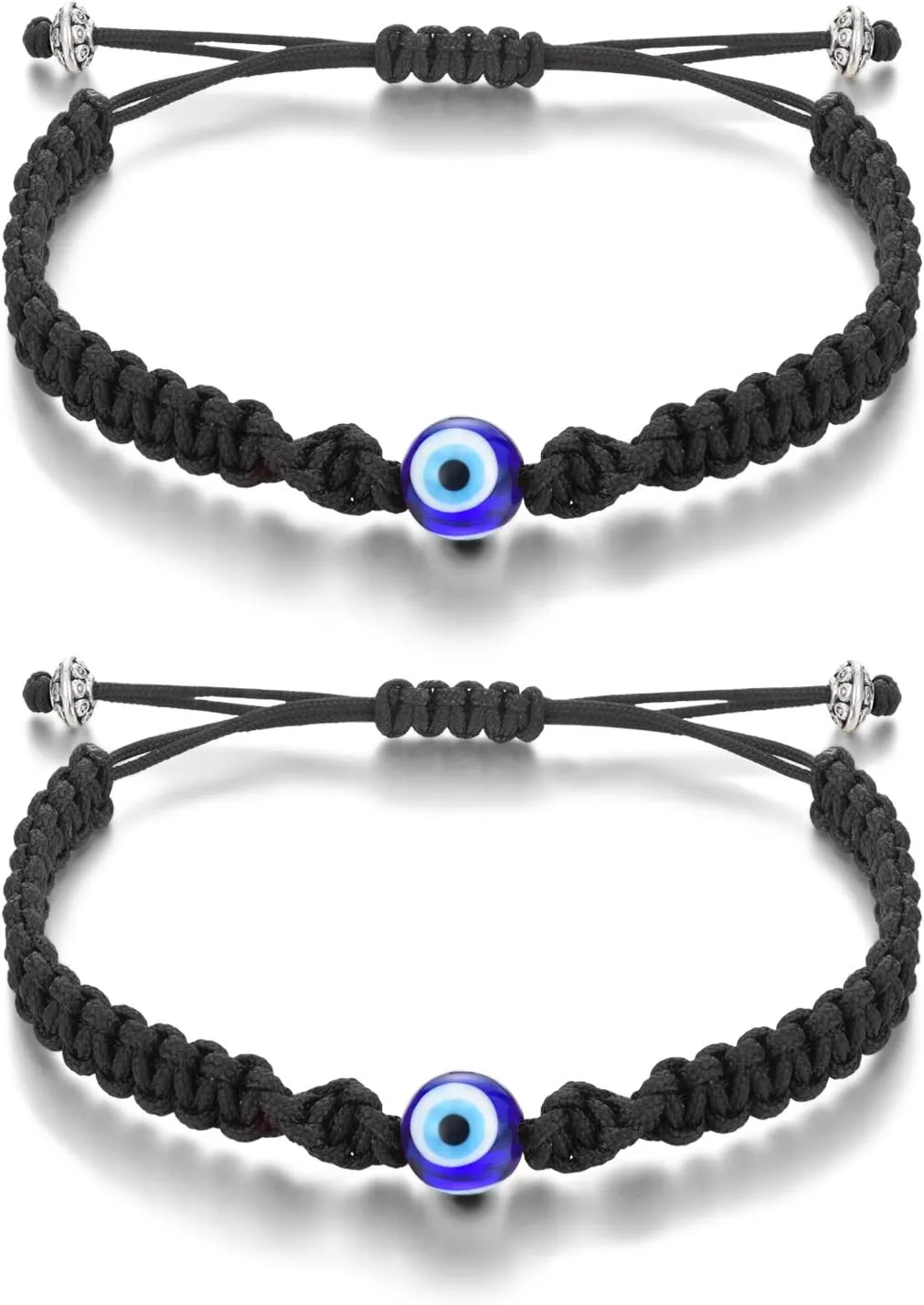 Tarsus Big Evil Eye Adjustable Bracelet Kabbalah Red String Amulet Nazar for Family Couple Bestfriend Women Men Girls