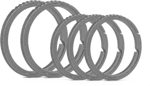 TISUR Key Rings for Keychains,Carabiner Keychain Ring Titanium Key Rings Heavy Duty Round Split Rings for Men and Women