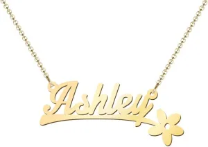 TSD 14K Flower Name Necklace by JEWLR