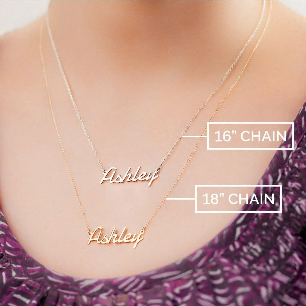 TSD 14K Flower Name Necklace by JEWLR