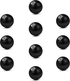 vcmart 16G 3mm Replacement Balls & 14G 5mm Piercing Balls Externally Threaded Nipple Industrial Tongue Belly Nose Lip Ear Piercing Barbell Parts