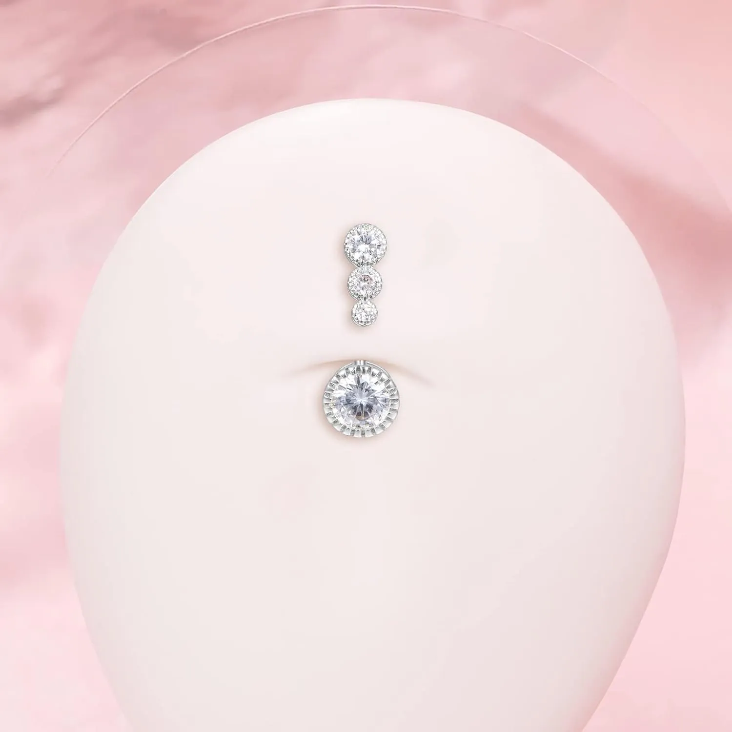 VCMART Belly Button Ring Belly Button Piercing Surgical Steel Belly Rings 14G Belly Button Rings Belly Navel Rings Piercing Jewelry