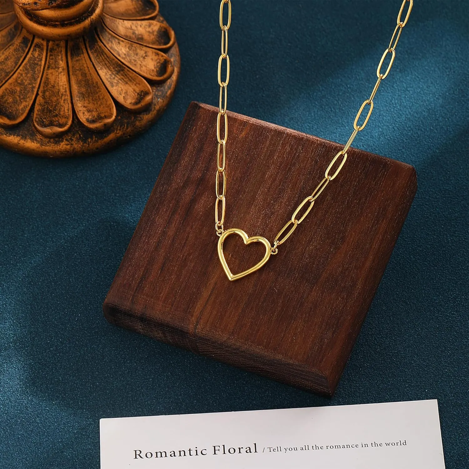 VIROMY Cross Necklaces for Women Gold Evil Eye Necklace Paperclip Chain Heart Pendant Pearl Heart Cross Choker Everyday Jewelry Gifts for Women