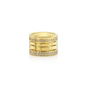 Vita Fede Ring Pila Band in Gold