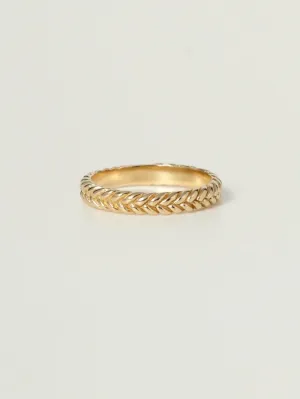 Wheat Ring Small | 9k Gold